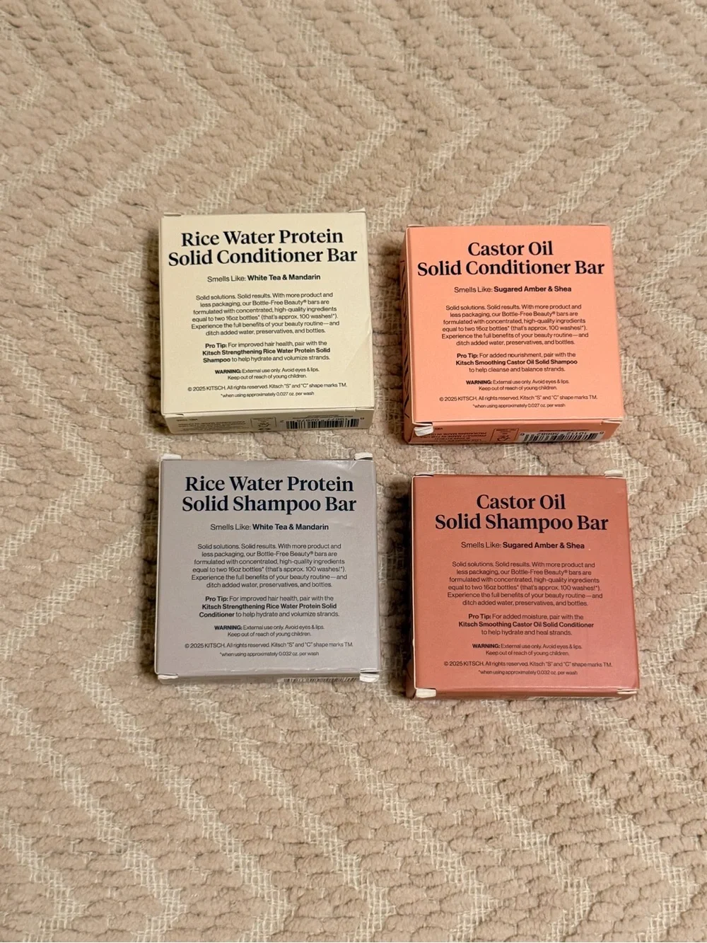 🤍New Kitsch Shampoo & Conditioner Bars Set🤍